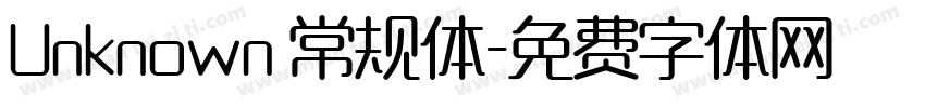 Unknown 常规体字体转换